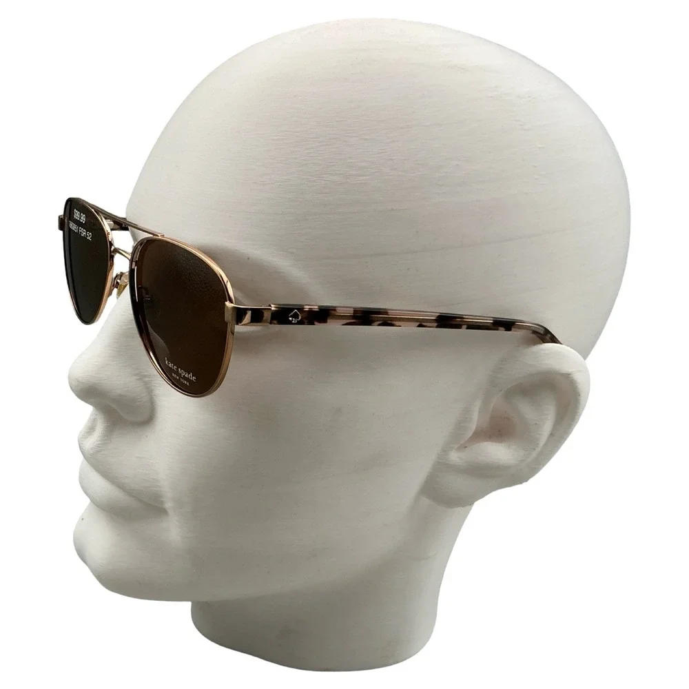 Kate Spade Talulah/C/S AU2 Rose Gold Tortoise Aviator Sunglasses 140mm